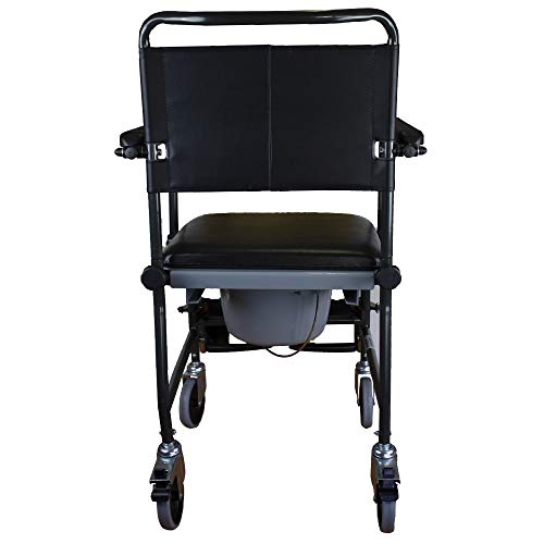 Invacare Silla de ruedas WC con inodoro 2 ruedas con freno Cascata