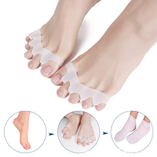 Itian Gel Correctores de Dedos de Pie - Gel separador de dedos de los pies y Toe correctores para bailarines(1 Par)