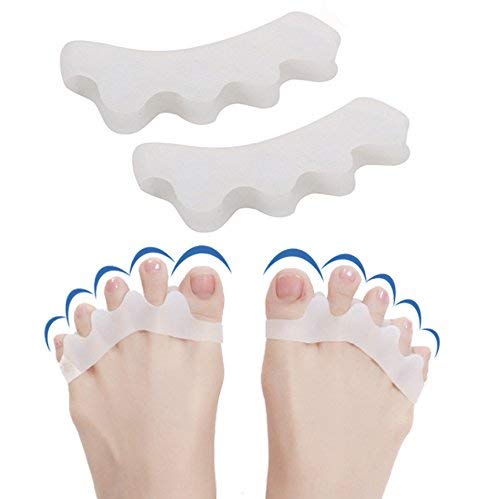 Itian Gel Correctores de Dedos de Pie - Gel separador de dedos de los pies y Toe correctores para bailarines(1 Par)