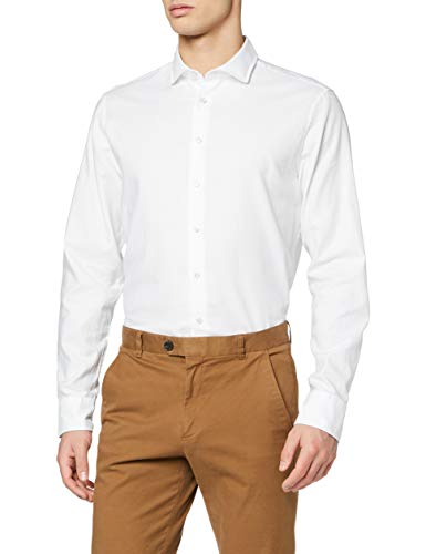 Jacques Britt Siena (102) Journey Camisa de Oficina, Blanco Oxford White 1, S para Hombre