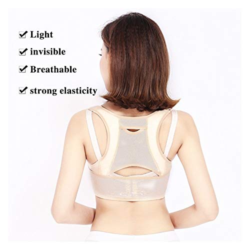 JBIVWW KJACR Corrector de Postura de Espalda Invisibilidad for Mujeres, Soporte de clavícula for la Columna Vertebral del Hombro Superior, cinturón, Corset ortopédico, Alivio de Joroba (Size : M)