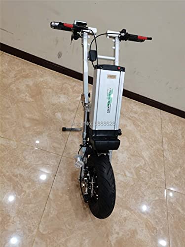 JINKEBIN Electric Silla de Ruedas Moda 52V20AH Power 500W Motor eléctrico Handbike Manual Deporte Remolque de Silla de Ruedas Handbike 12 Pulgadas Ruedas (Color : Conect on Both Side)