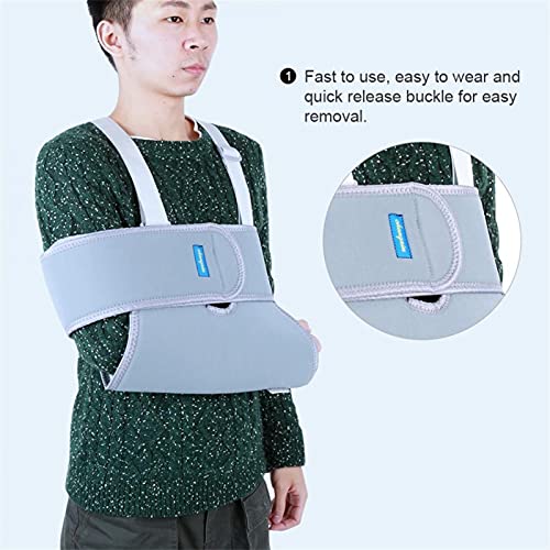 JINTD Sling de Soporte de Hombro, Arm POSTRA Corrector Multifunción Brazo Sling Contusión de Hombro y cepa Protector de Hombros para el Dolor relif (Color : Gray)