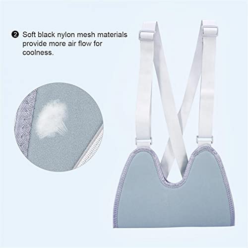 JINTD Sling de Soporte de Hombro, Arm POSTRA Corrector Multifunción Brazo Sling Contusión de Hombro y cepa Protector de Hombros para el Dolor relif (Color : Gray)