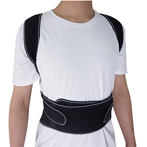 JIUYUE Corset Soporte Trasero Ajustable Cinturón Postura Corrector Hombro Lumbar Brace Columna Vertebral Postura corsé Corrección para Hombres Mujeres (Size : S)