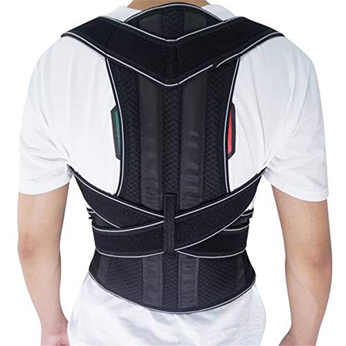 JIUYUE Corset Soporte Trasero Ajustable Cinturón Postura Corrector Hombro Lumbar Brace Columna Vertebral Postura corsé Corrección para Hombres Mujeres (Size : S)