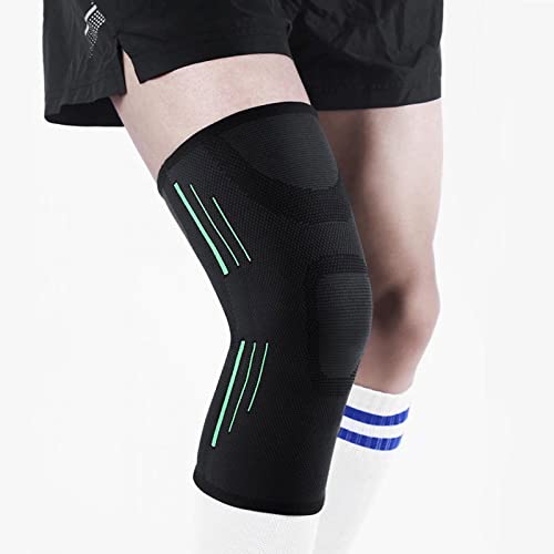 JIYANANDPHX Rodilleras Rodilleras for Deportes 1 unids Running Cycling Soporte Sarteles Elástico Baloncesto Volleybal Tennisl Fitness Knee Pads Gimnasios Accesorios (Color : Green, Size : Medium)