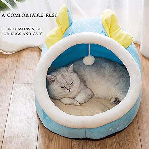 JLKDF Cama Ultra Suave y Relajante - Cama Cueva Cama para Gatos - Cómoda Cama para Gatos Tienda de campaña para Mascotas Casa para Perros y Gatos de Pet Supplies Cama ortopédica para per