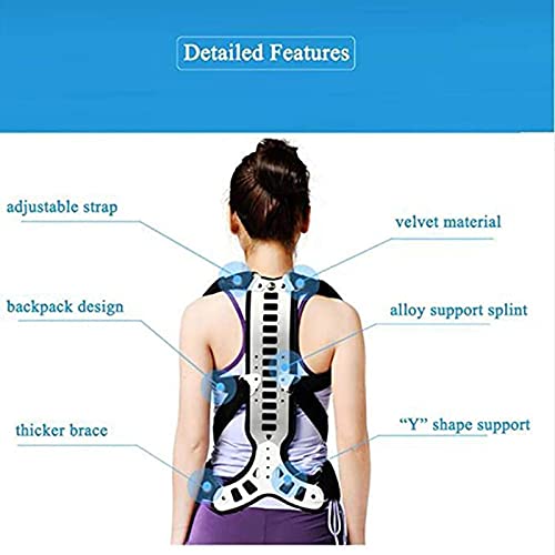 JMYSD Corrector De Escoliosis, Alisador De Espalda para Cifosis, Escoliosis Leve, Tratamiento De Lordosis Jorobada, Corrección Anti-Joroba,L