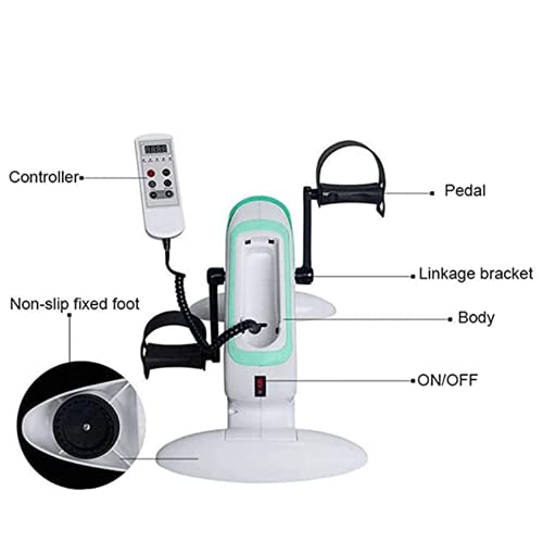 JMYSD Ejercitador De Pedal Eléctrico Motorizado, Bicicleta De Ejercicios para Manos, Brazos, Rodillas Y Piernas, Mini Equipo De Rehabilitación De Ciclismo para Discapacitados,A8