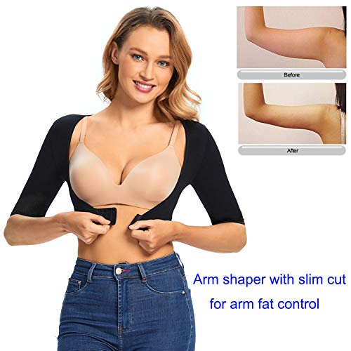 Joyshaper Reductora de Brazos Manguitos Adelganzate Compresión Camiseta Lencería Correctoras de Postura Moldeadoras Shapewear sin Costura