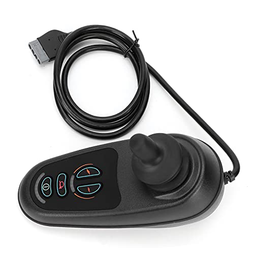 Joystick de 4 teclas para silla de ruedas apto para PG VR2 D50677, herramienta de accesorios para sillas de ruedas de movilidad eléctrica, alta sensibilidad (negro)