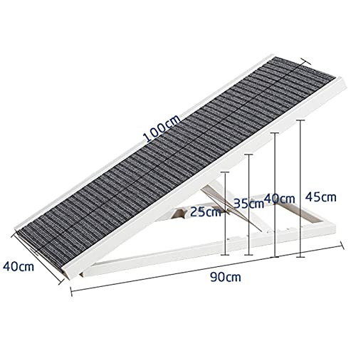 JSQWD Perro Plegable Escalada Escalera Mascota Escalada Perros y Gatos Barrera-Free Ladder Ladder Senior Perro Rampa Pasos de Escalada Perro Marco de Escalada Cargar-Rodamiento de Carga 160 kg