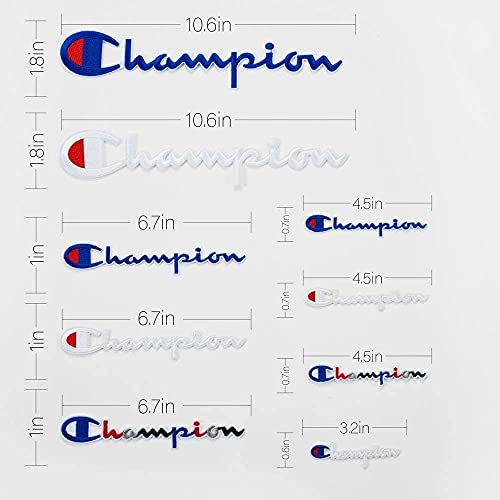 Juego de 21 parches de campeones para coser o planchar con logotipo de deporte, bordado de bricolaje, decoración para chaquetas, vaqueros, zapatos, mochilas, camisetas, varios tamaños