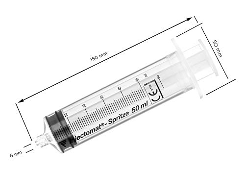 Juego de jeringas - 60ml Softmatik LuerLock + 10ml Softmatik Luer Jeringa con aguja de 40mm, 2x punta dosificadora y 1x manguera dosificadora para Líquidos Sabores Hobby y DIY y Office