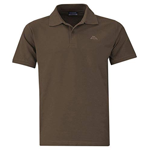 Kappa Polo Clásico Edición ZiATEC con práctica Bolsa de lavandería | Camisa de Golf básica de Mangas Cortas, Mezclas en Muchos Colores, tamaño:M, Color:1 x Terra