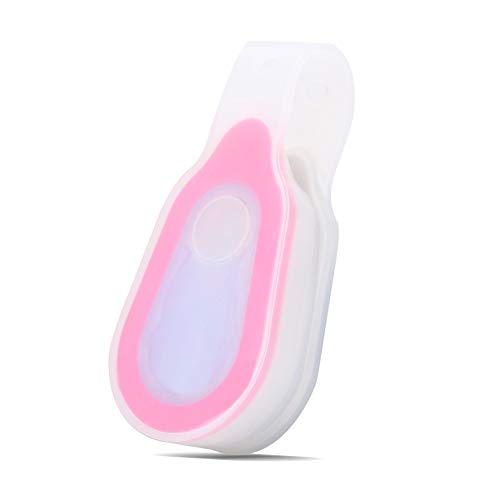 Keenso Linterna con Clip, 3 Modo de Luz LED (Rosa)