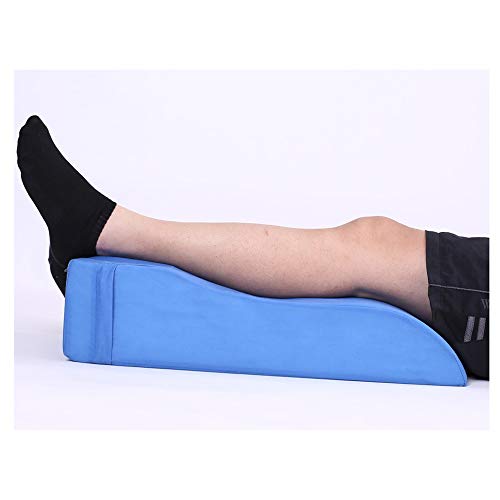 KHXJYC Almohada de cuña para reposapiernas, Almohadilla de Espuma con Memoria para reposapiernas elevables para Respaldo y reflujo ácido (Azul)