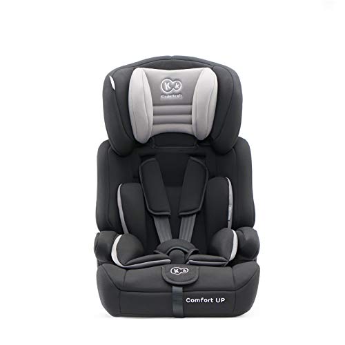 Kinderkraft Silla de Coche Ajustable COMFORT UP, Grupo 1/2/3, 9-36 Kg, Negro