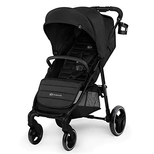 Kinderkraft Silla de Paseo GRANDE CITY, Carrito, Ajustable, Accesorios, Hasta 3 Años, Negro