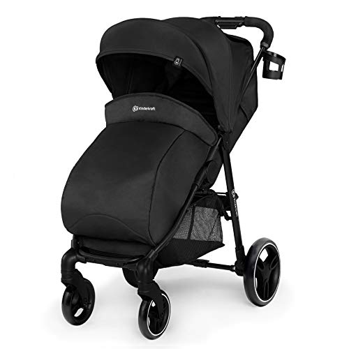 Kinderkraft Silla de Paseo GRANDE CITY, Carrito, Ajustable, Accesorios, Hasta 3 Años, Negro