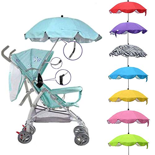 Kitabetty Paraguas De Cochecito De Bebé, Cochecito De Niños Ajustable Contra Paraguas De Protección UV/Lluvia Con Clip De Soporte, Sombrilla Para Sillas De Paseo Cochecitos De Silla De Paseo.