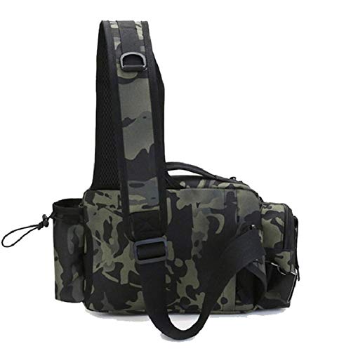 KKAAMYND Bolsa de Pesca Multifuncional Molle Bolsa de Hombro Camping Paquete de Cintura de Cintura de Pescado señuelos Mear Bolsa Crossbody (Color : Digtial)