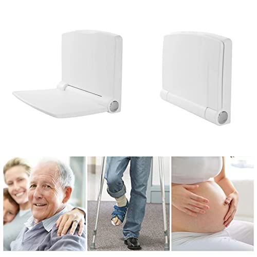 KLMN Asientos de Ducha Taburete de Ducha Plegable montado en la Pared, Silla de Ducha Antideslizante para baño Banco de baño para bañarse Ancianos discapacitados y con Movilidad Limitada