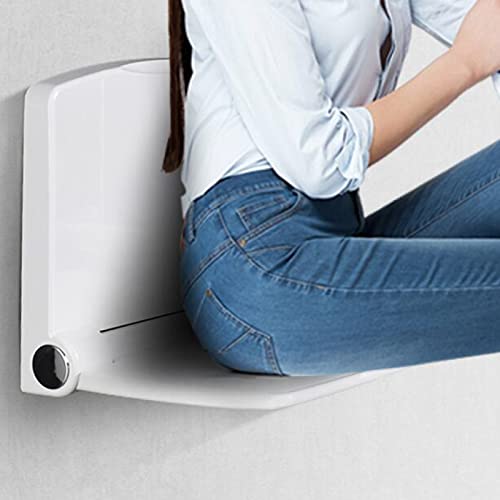 KLMN Asientos de Ducha Taburete de Ducha Plegable montado en la Pared, Silla de Ducha Antideslizante para baño Banco de baño para bañarse Ancianos discapacitados y con Movilidad Limitada