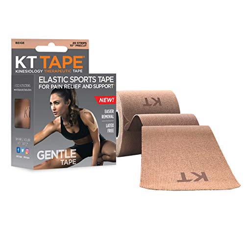 KT TAPE Cinta de kinesiología Suave autoadhesiva de algodón para Deporte, Color Beige