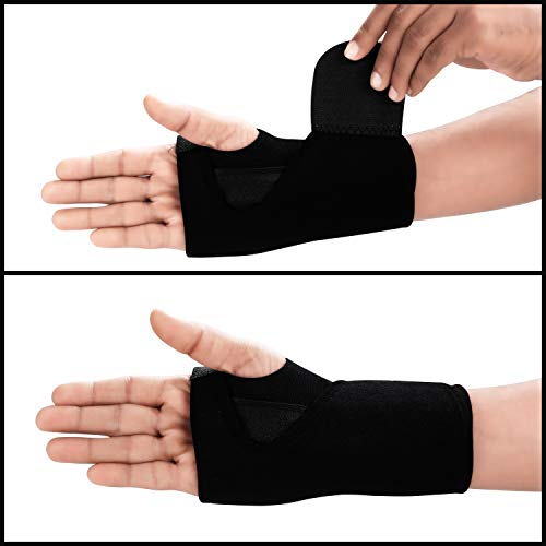 Kurtzy Muñequera Tendinitis Férula Tunel Carpiano (1 Par) Soporte con Correa Ajustable para Mano Izquierda y Derecha sin Afectar la Flexibilidad - Férula Compresión Alivio Dolor, Artritis, Esguinces