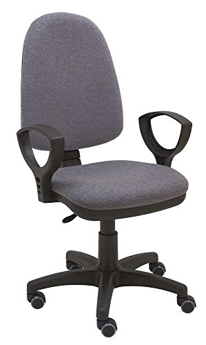 La Silla de Claudia - Silla Escritorio y Oficina Torino Gris Oscuro. Silla Oficina ergonómica con reposabrazos. Asiento y Respaldo Regulables. Ruedas de Goma