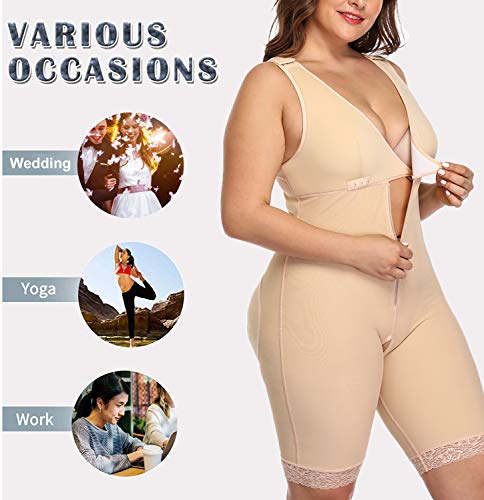 LaLaAreal Corsé de Mujer Cintura de Barriga Fajas modeladora Body Shaper Ropa Interior Plus Size