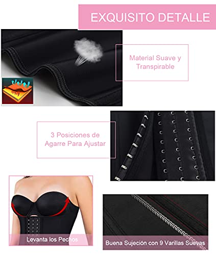 LaLaAreal Fajas Reductoras Corset Cincher Bustiers Corsé Adelgazantes de Cinturón Formación para Body Shaper Mujer