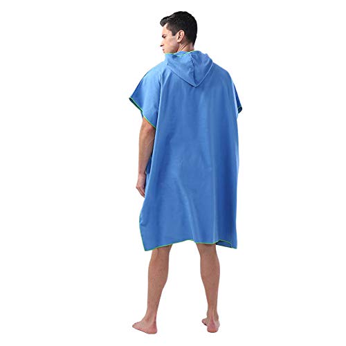 Lanmei Poncho cambiador de capó, toalla cambiadora de natación ligera para adultos/niños, toalla cambiadora con capucha para playa, surf, natación, camping, viajes