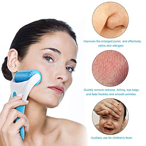 LIGICKY Ice cooling roller Masajeador fácil para acné y arrugas, para cuerpo y rostro, bolita de terapia en frío y helada