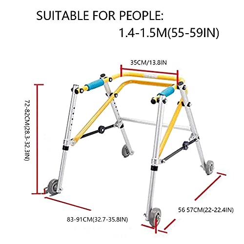 liliiy Andador para NiñO, ParáLisis Cerebral Caminante NiñO Ayuda De RehabilitacióN De Extremidades Inferiores Soporte De Entrenamiento Marco para Caminar,XL