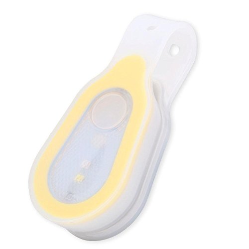 Linterna Manos Libres Linterna Portátil con Clip y Luces Led, 2Pcs Impermeable Led Al Aire Libre Imán Mini Nocturno Flash Botón Luces reemplazo para Acampar, Senderismo, Escalada, Perro Caminando