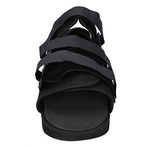 Liukouu Bota para Caminar con Punta, Zapato de escayola de Estabilidad semiabierta Liviana, Bota de escayola con protección para los pies, Zapato de escayola Transpirable(Black, L)