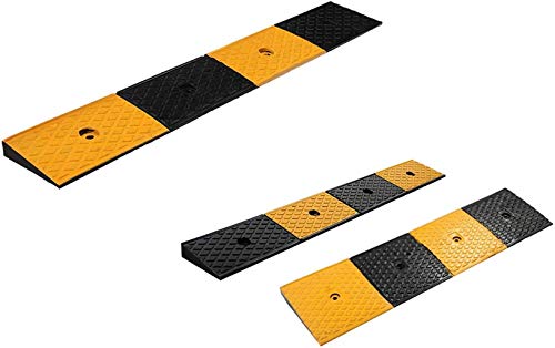 LIUYULONG Rampa de acera Rampas de Goma, rampas de umbral de almacén para Scooters, patinetas, automóviles enrollables Herramientas Cuesta Arriba Rampa de Seguridad (Size : 100 * 15 * 5CM)