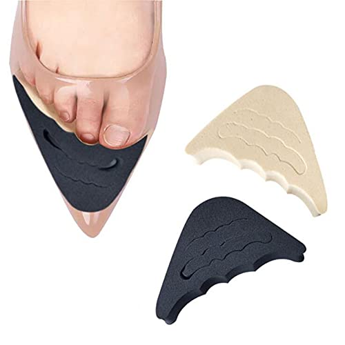 LJGFH Plantilla 1 pareada Delante de la Almohadilla de inserción para Las Mujeres Tacones Altos Tacos de Punta de Punta Media Esponja Zapatos de cojín pies Relleno Plantillas Anti-Dolor Pads Cómodo