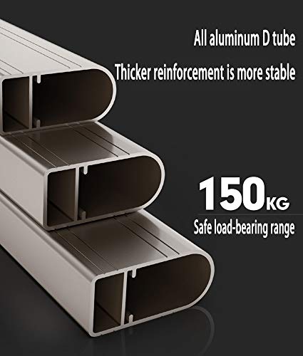 LJSJT Escaleras Plegables Escalera de Aluminio Pesado Barandilla telescópica Escalera de 4 peldaños Pies Antideslizantes Ideal para hogar/Cocina/Garaje