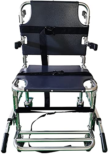 LLLZM Silla de Ruedas escaleras con orugas, Silla de Escalera de aleación de Aluminio, Peso Ligero Plegable Evacuación de Bomberos Silla de Escalera, para Ancianos o discapacitados