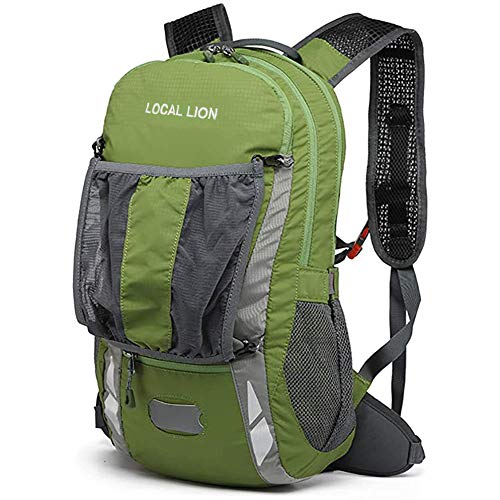 Local Lion Mochila 20L de Ciclismo Montaña Senderismo Macutos Trekking Camping al Aire Libre Nylon con Cubierta de Lluvia para Hombres y Mujeres