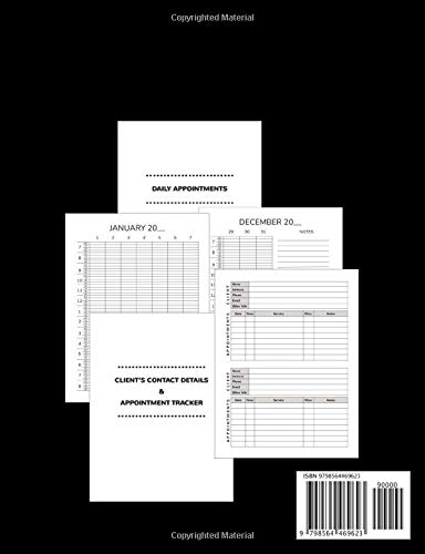 Lordosis Therapy Appointment Book: Undated 12-Month Reservation Calendar Planner and Client Data Organizer: Customer Contact Information Address Book and Tracker of Services Rendered