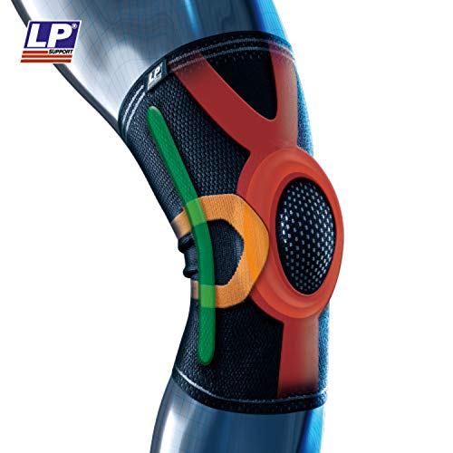 LP Support X-TREMUS 170XT Compresión de rodilla - Soporte de rodilla - Protección de rodilla, tamaño:M, color:negro