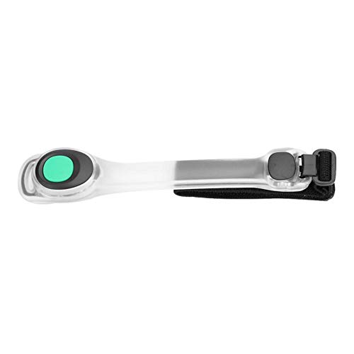 Luz LED En El Cinturón Del Brazo, Brazo Del Cinturón De Seguridad Reflectante Con Tren De Rodaje, Pulsera Led Que Brilla En La Oscuridad, Adecuada Para Montar Y Correr De Noche Al Aire Libre(Verde)