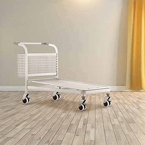 Lvjkes Ruedas giratorias, Ruedas Silla Oficina, Ruedas giratorias de 8 piezas con dientes roscados de 40 mm de diámetro silenciosas y antideslizantes para uso doméstico (blanco y negro)