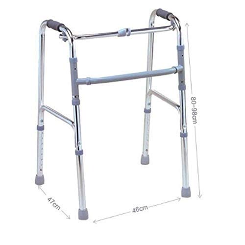 LXDDJZXQ Andador para Ancianos Walker, Ligero Ajustable Caminando Asistido Médico, Aluminio Caminante Silla de Ruedas Muletas Ancianos Peatones