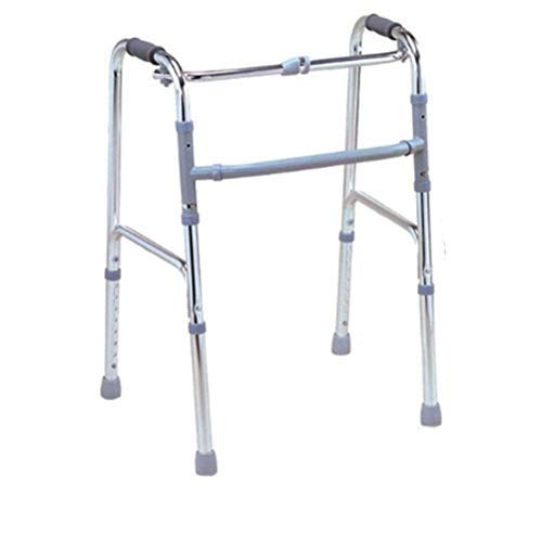 LXDDJZXQ Andador para Ancianos Walker, Ligero Ajustable Caminando Asistido Médico, Aluminio Caminante Silla de Ruedas Muletas Ancianos Peatones